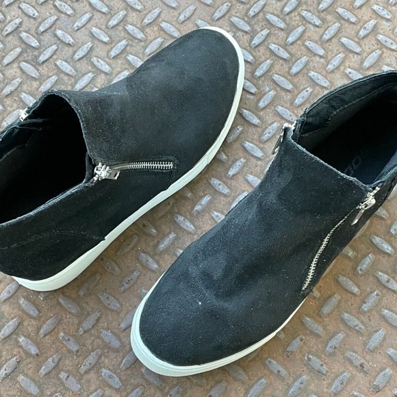Soda Women shoes Black Mid Top Black Faux Suede Upper Shoes Size 10 - Picture 5 of 12